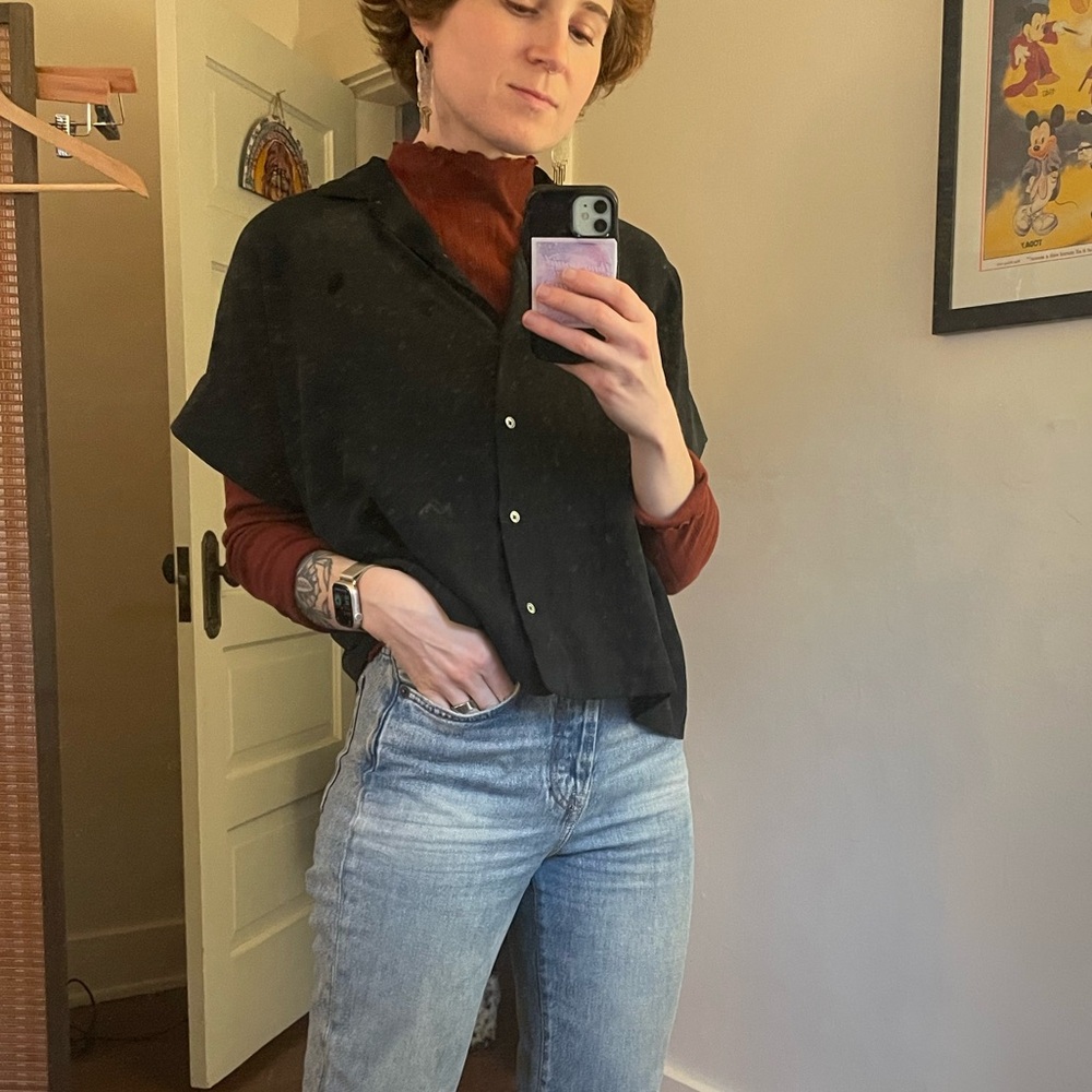 100% silk Everlane Square Shirt